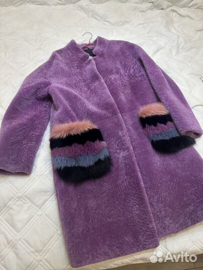 Шуба натуральная овчина Италия