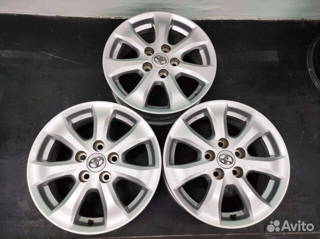 Диски toyota r16 /5*114.3/et 45/dia 60.1- 3 штуки