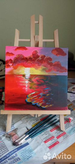 Картина акрилом на холсте