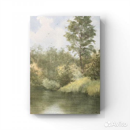 Картина пейзаж акварель