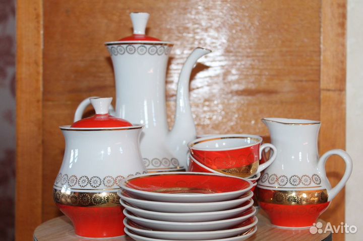 Полный кофейный сервиз ссср. Редкость. Люкс