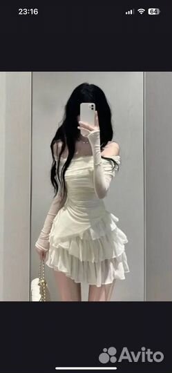 Комплект топ и юбка-шорты