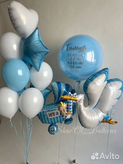 Шары на выписку из роддома