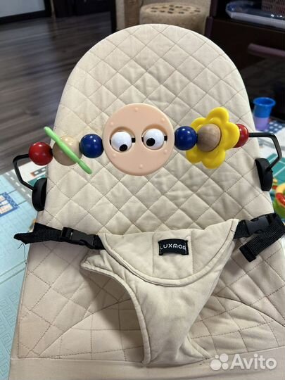 Шезлонг детский для новорожденного luxmom