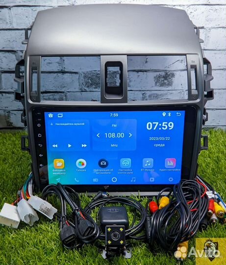 Магнитола 2/32 Toyota Corolla e140/e150+камера