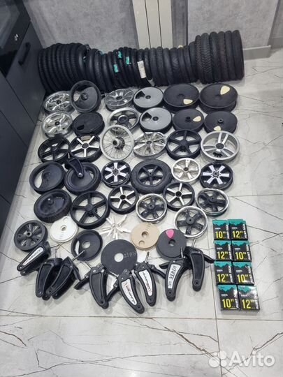 Резина, камера, диски, вилки, подшипники