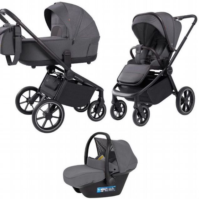 Коляска 3 в 1 Carrello Epica 2025, Iron Grey