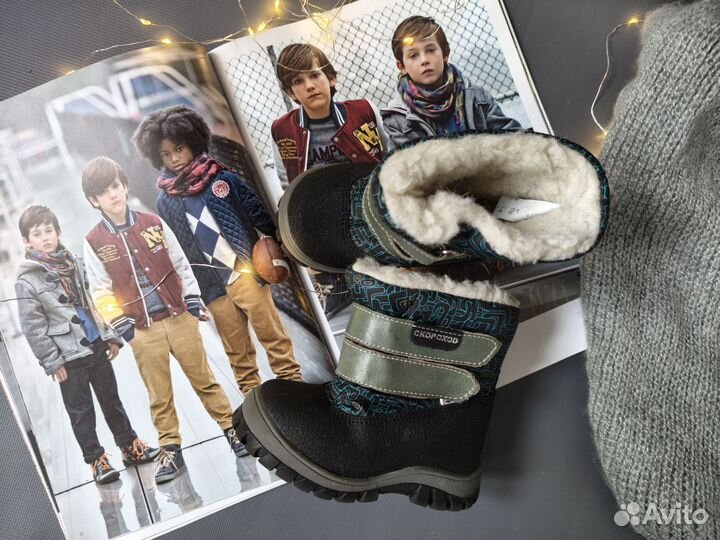 Сапоги сноубутсы зимние для мальчика Скороход 21