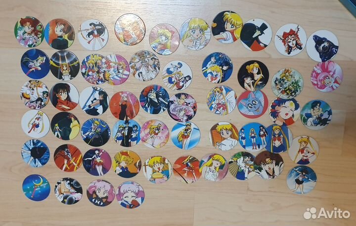 Кэпсы фишки Сэйлор Мун Sailor Moon кепсы