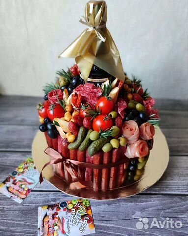 Мясные, сырные, съедобные букеты для мужчин