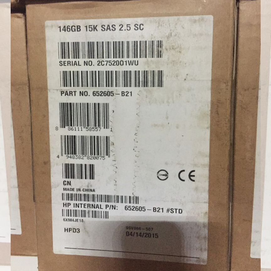 [652605-B21] Жесткий Диск Hp 146gb 15k Sas 2.5" 652605-B21