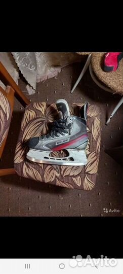 Хоккейные коньки bauer,размер 37.5