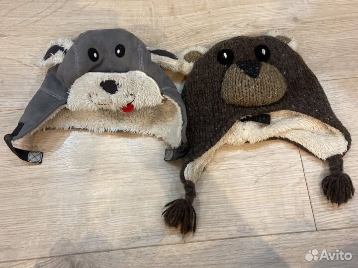 Шапки в отличном состоянии на 3 года, цена за все