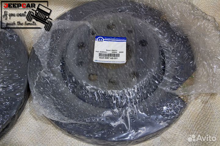 Передние тормозные диски Mopar 68250087AB для Jeep Wrangler JL