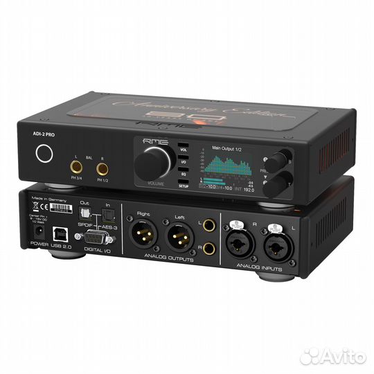 Звуковая карта RME ADI-2 PRO AE конвертер, 2 аналоговых входа/4 аналоговых выхода, HiPerformance AD