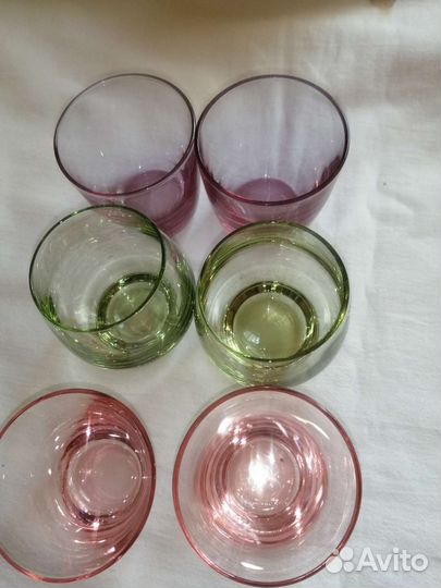 Стопки СССР цветное стекло