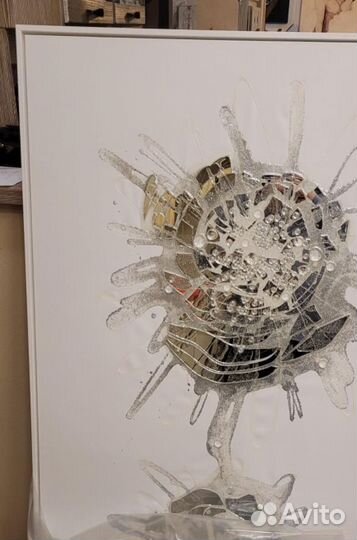 223912 Панно Franco Bertozzini Vision B argento