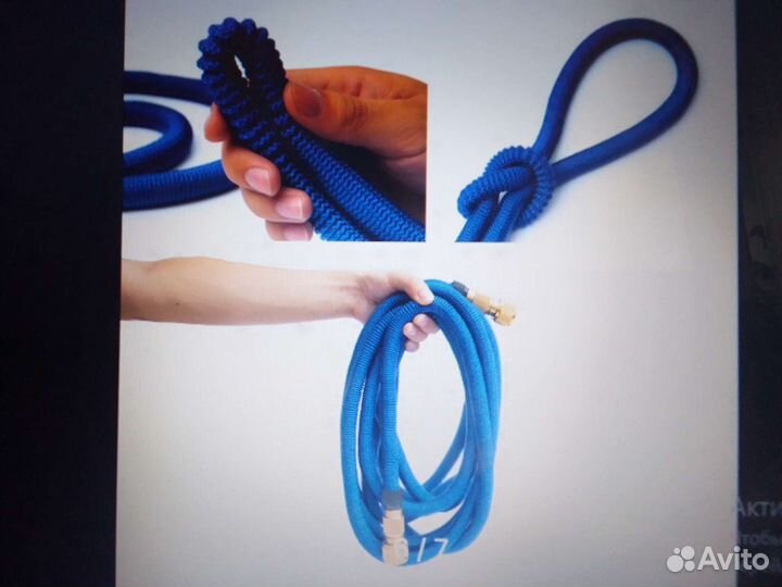 Шланг садовый растягивающийся до 25 м.с лейкой