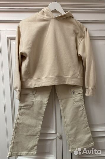 Детская одежда zara джинсы и свитшот 152 см