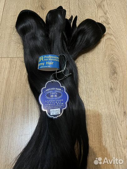 Волосы на заколках натуральные