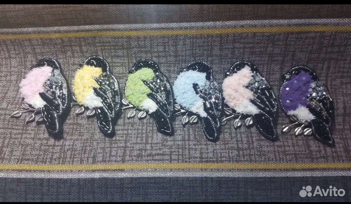 Брошь Птичка