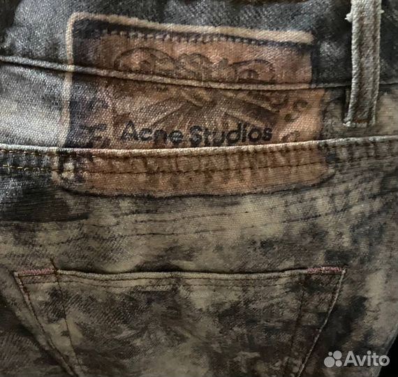 Джинсы Acne Studios Camo