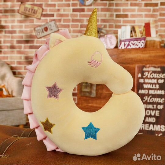 Мягкая игрушка-подушка (единорог)