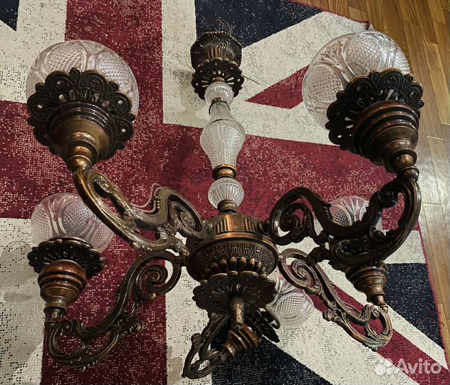 Бронзовая люстра СССР