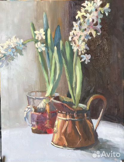 Гиацинты Картина маслом