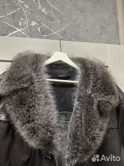 Кожаная дубленка мужская