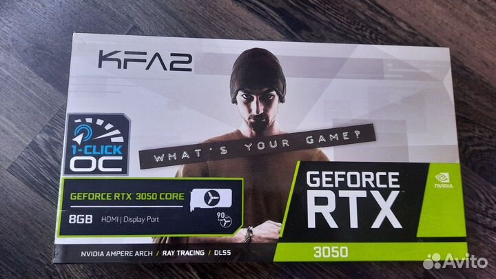 Видеокарта RTX 3050 на гарантии днс