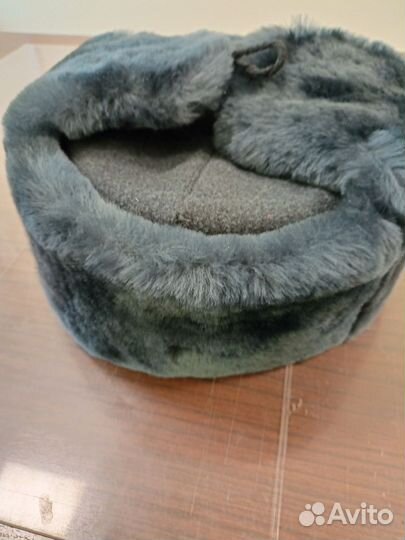 Шапка ушанка военная серая размер 62