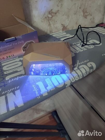 LED лампа для маникюра Кристал