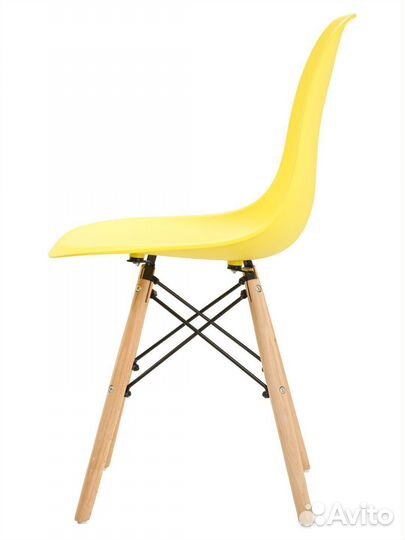 Стул в стиле eames DSW, желтый, 2 шт