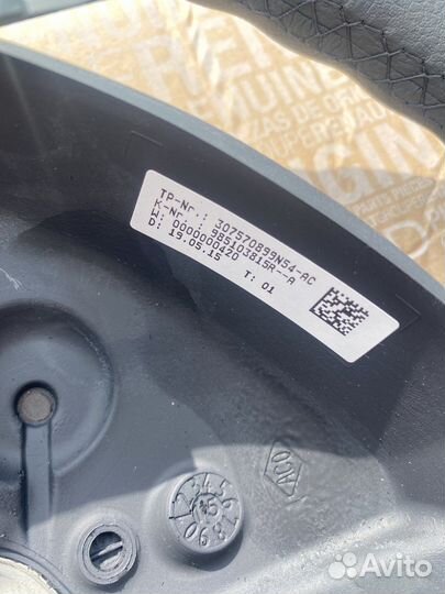 Руль рено дастер 1 кожа