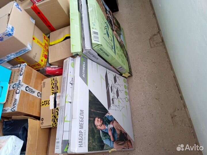 Набор для пикника, стол и 4 стульчика, новый