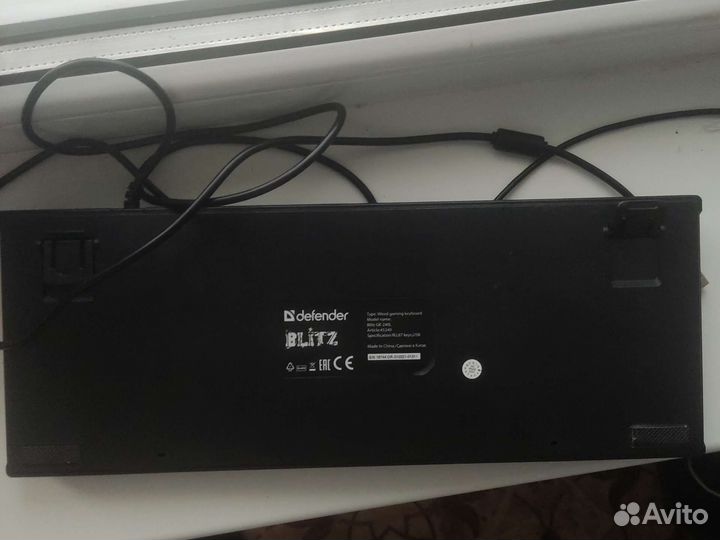 Клавиатура Defender Blitz GK-240L, синие свечи