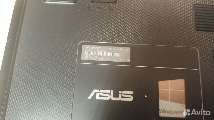 Ноутбук Asus k75vj