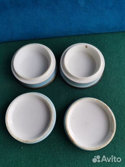 Банки парфюмерные для крема 19 век амуры ангелы