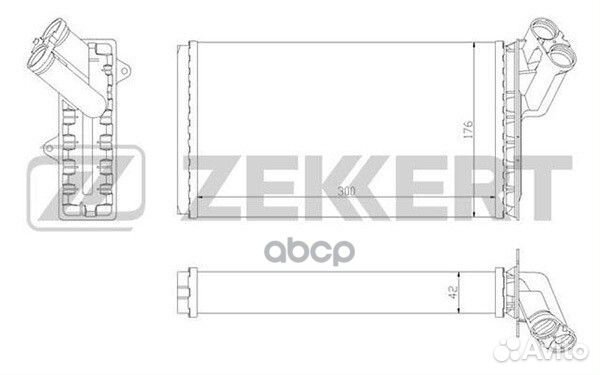 Радиатор отоп. Citroen Evasion 94- Jumpy 95