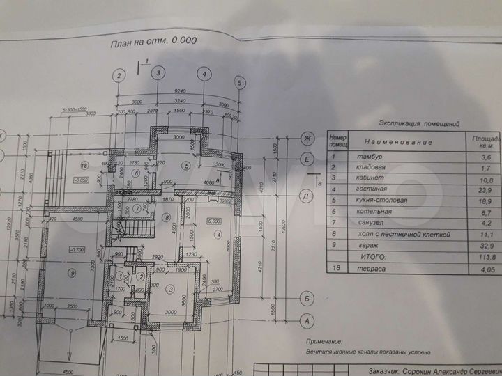 Коттедж 180 м² на участке 15 сот.
