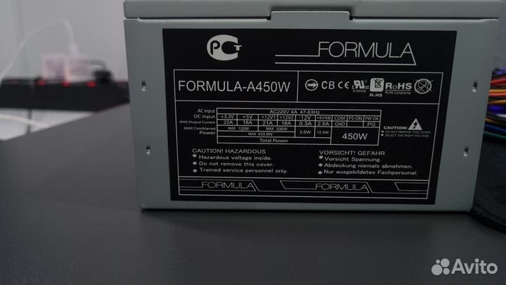 Блок питания Formula-A450W 450Вт