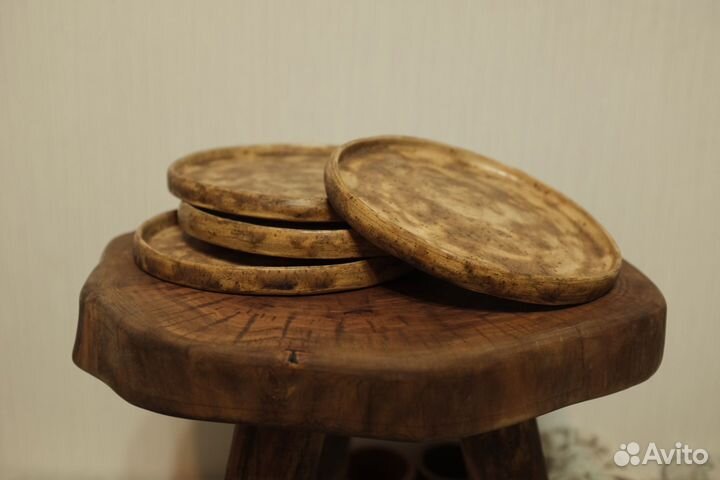 Тарелка керамическая в стиле ваби-саби