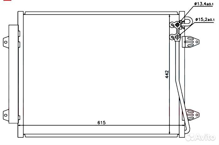 Радиатор кондиционера Пассат сс