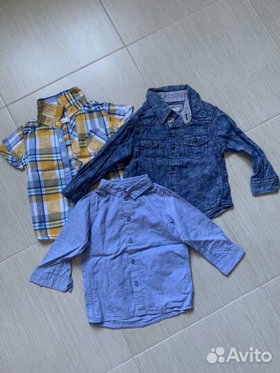 Рубашки для мальчика 18- 24 мес