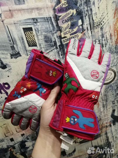 Перчатки зимние детские новые