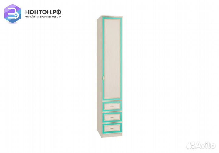 Пенал с ящиками Миндаль вудлайн кремовый / аруша в