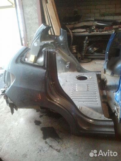 Кузов задняя часть целиком Ситроен С3 2009-2013г