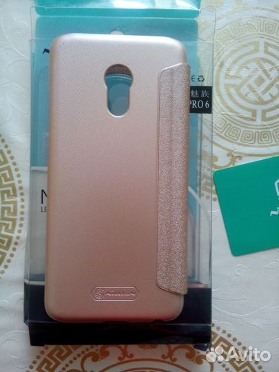 Новый чехол-книжка для Meizu Pro 6