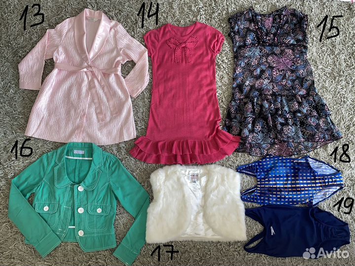Вещи детские 56 шт. 5-13 лет